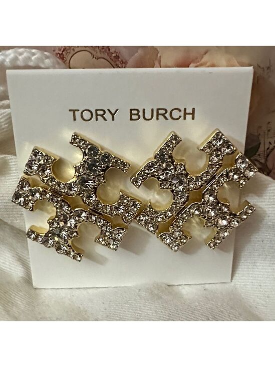 Tory Burch Jewelry - Tory Burch RoxannePave Crystal Stud Earrings large